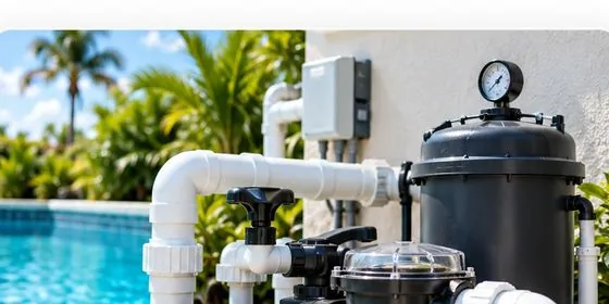 Residential pool pump and filtration equipment